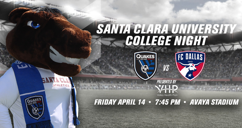 College Night with the San Jose Earthquakes Set for April 14