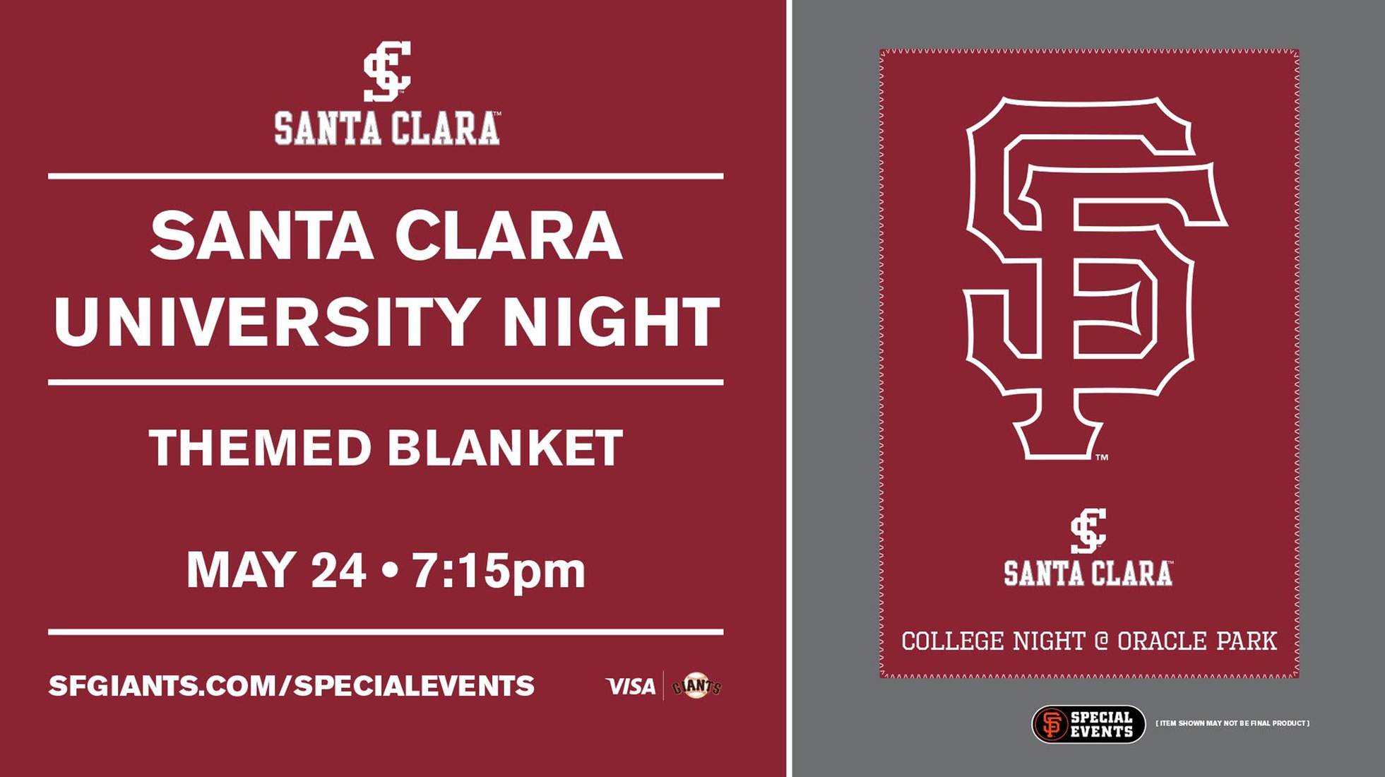 College Night with the San Francisco Giants Set for May 24