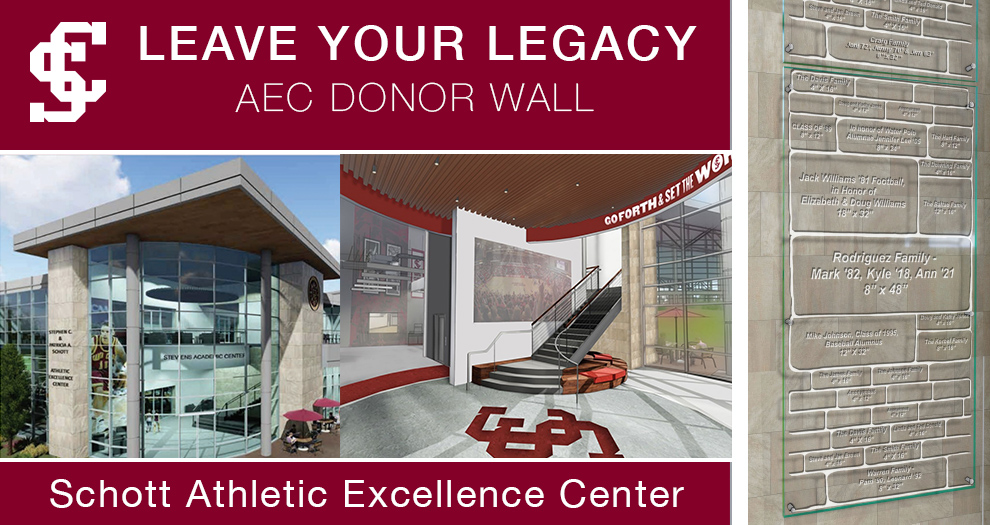 Leave Your Mark in Schott Athletic Excellence Center
