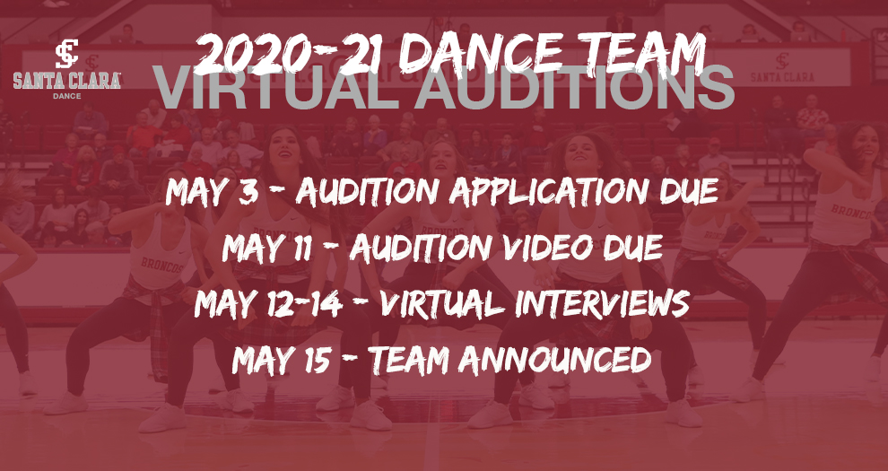 2021-22 Dance Team Auditions Set for May