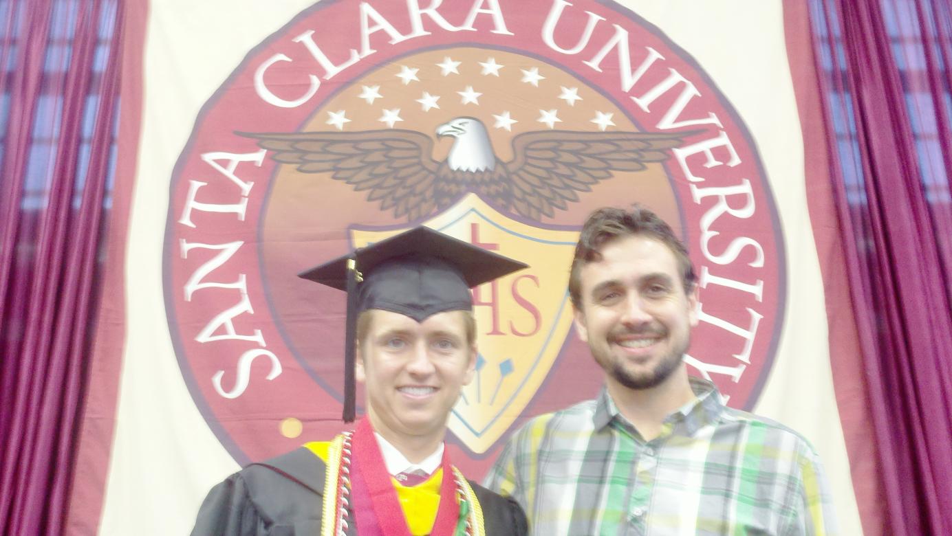 Bronco runner Chris Mosier, SCU Student Body President, Earns WCC Post-Graduate Scholarship