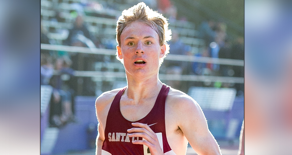 Jack Davidson's 14:23.35 on Friday is the program's fastest 5000m outdoor time by more than four seconds.