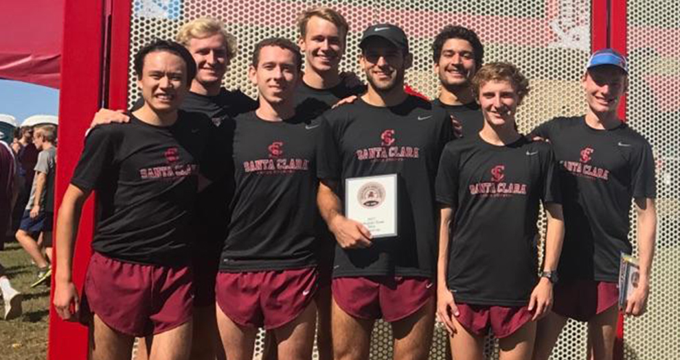 Santa Clara runners take the podium as second-place finishers at the Chile Pepper Festival on Saturday morning.