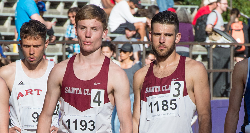 Jack Davidson (4) and Joey Berriatua (3) will look to improve on two of the program's three best 5,000-meter marks on Friday night.