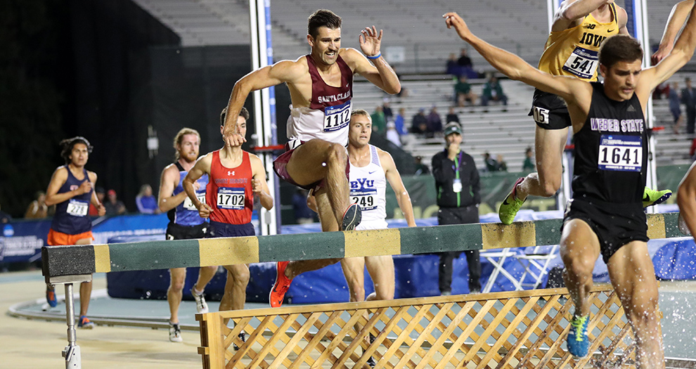 Joey Berriatua competed in the seventh postseason race in Bronco history on Friday night.