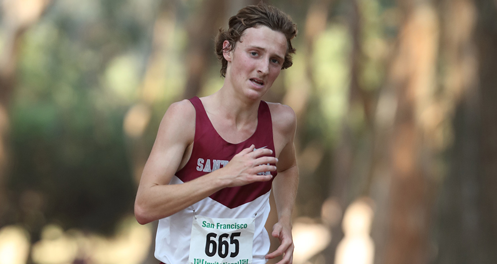 Sophomore Zach Litoff led the Broncos in a race for the first time in his SCU career on Saturday morning, notching an eighth-place finish.