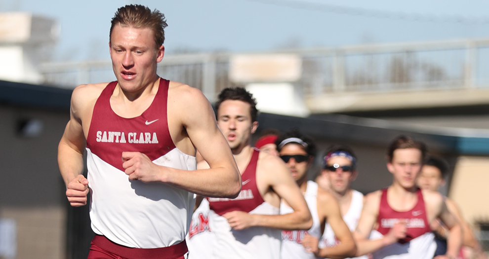 Christian Raslowsky won the mile in just his second competition at that distance as a Bronco on Sunday.