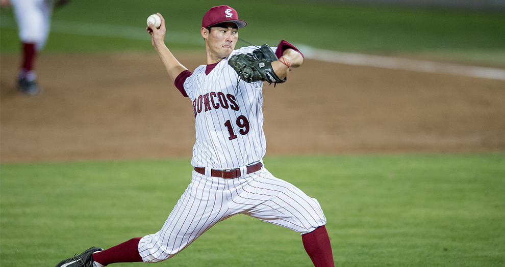 Mitchell White struck out 15 batters in a complete-game victory Saturday night.