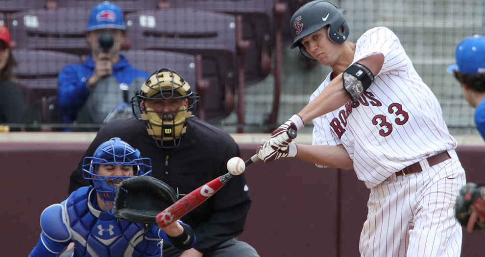 Jake Brodt went 2-for-4 Friday night, including an RBI single in the eighth inning.