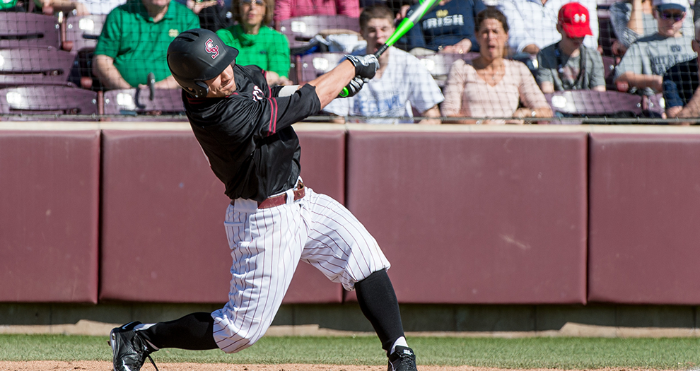 Tyler Meditz hit a pair of solo homers in Friday night's eight-run victory.