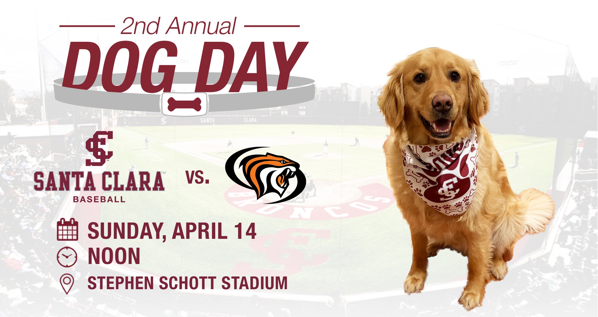 Second Annual Dog Day At Stephen Schott Stadium On Sunday, April 14