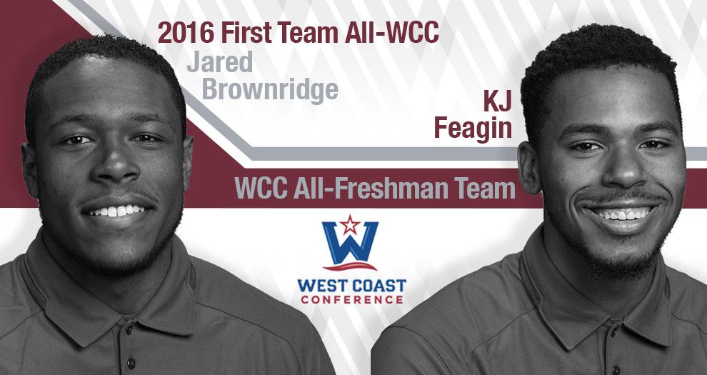 Brownridge, Feagin Earn All-WCC Honors