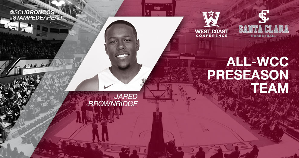 Brownridge on Preseason All-WCC Men’s Basketball Team