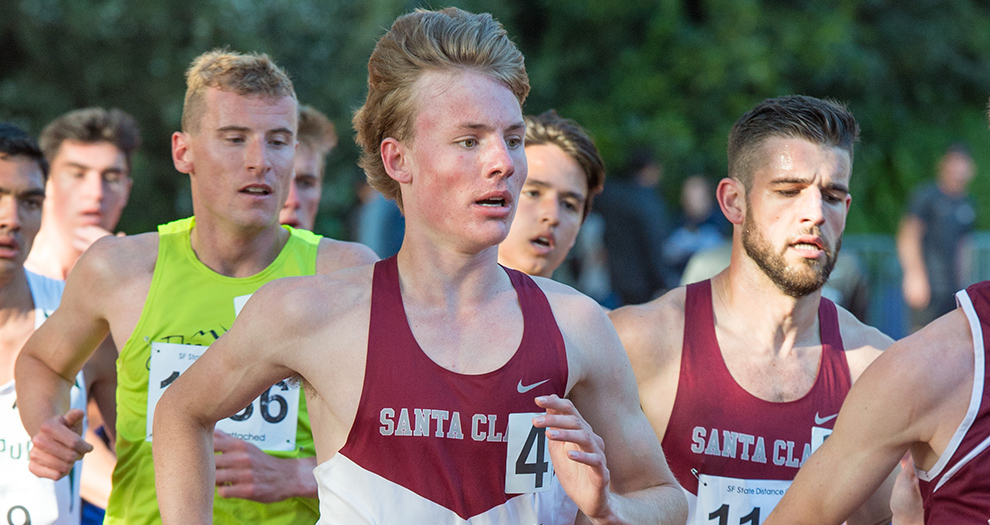 Jack Davidson (4) has set program records at 5,000 meters and 3,000 meters in his last two competitions.