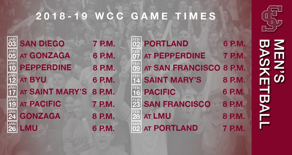 Men’s Basketball Game Times Finalized