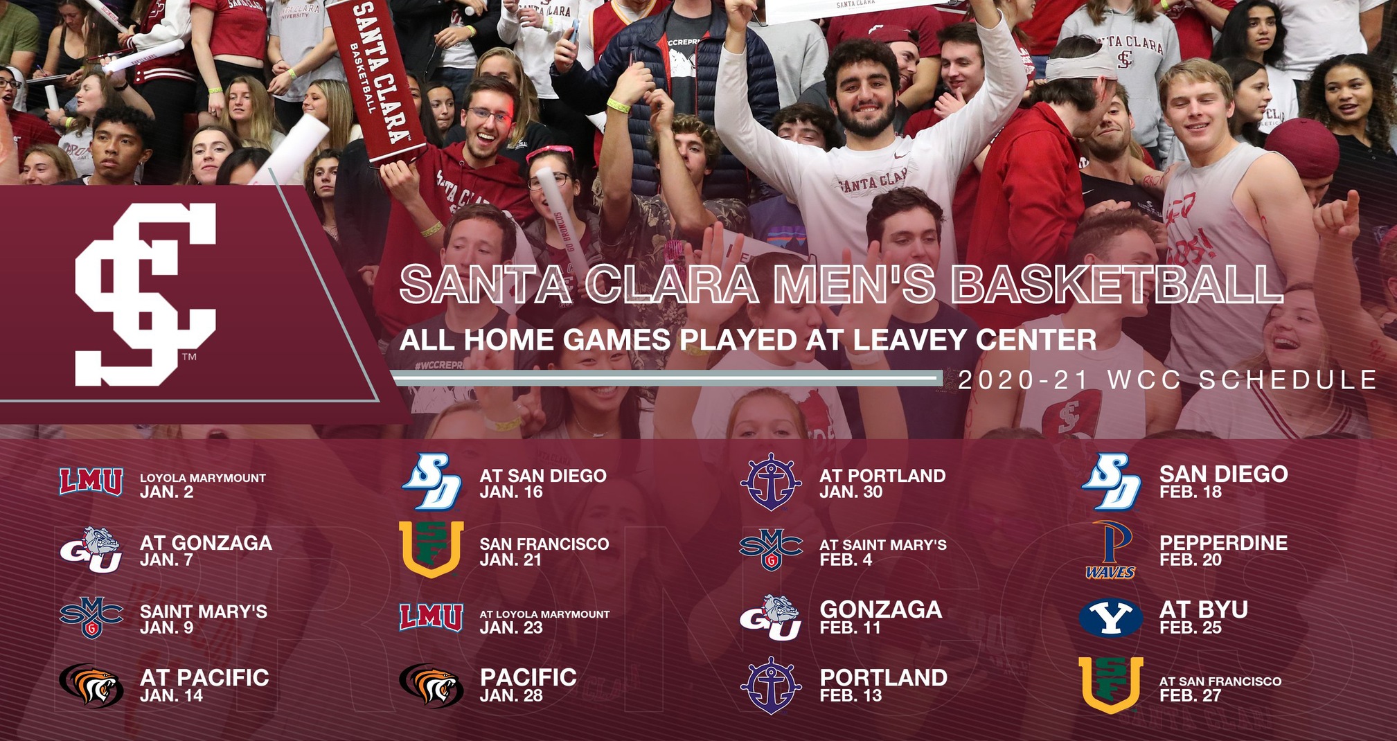 WCC Sets the Men's Basketball Schedule