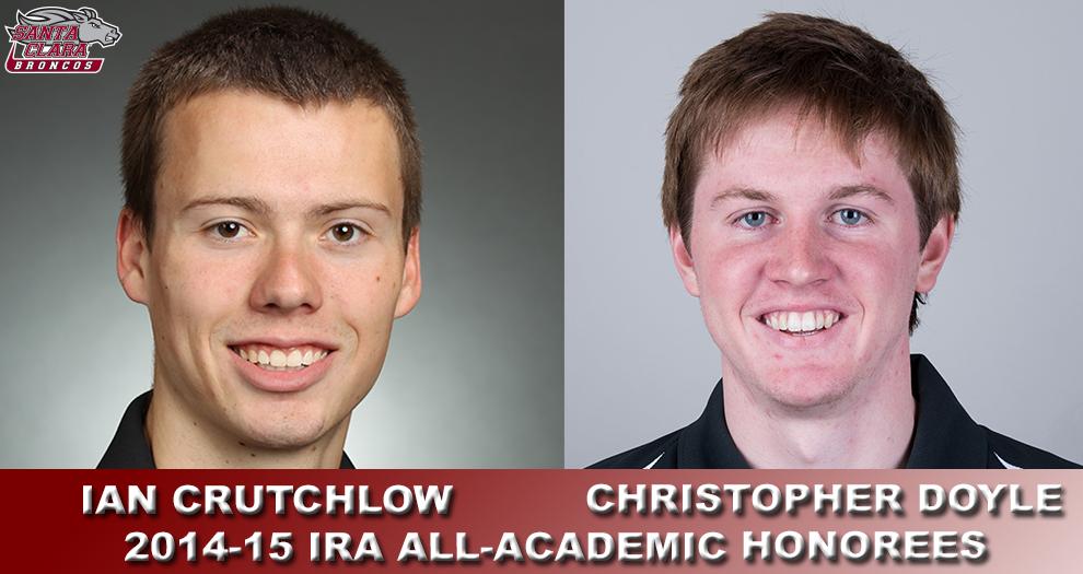 Doyle, Crutchlow of Men's Rowing Receive All-IRA Academic Honors