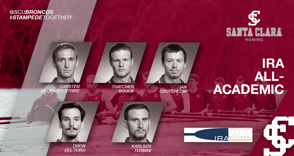 Five Honored on IRA All-Academic Team for Men's Rowing