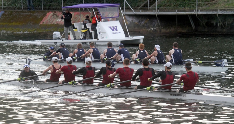 Men's Rowing Finishes Ahead of Gonzaga at Husky Open
