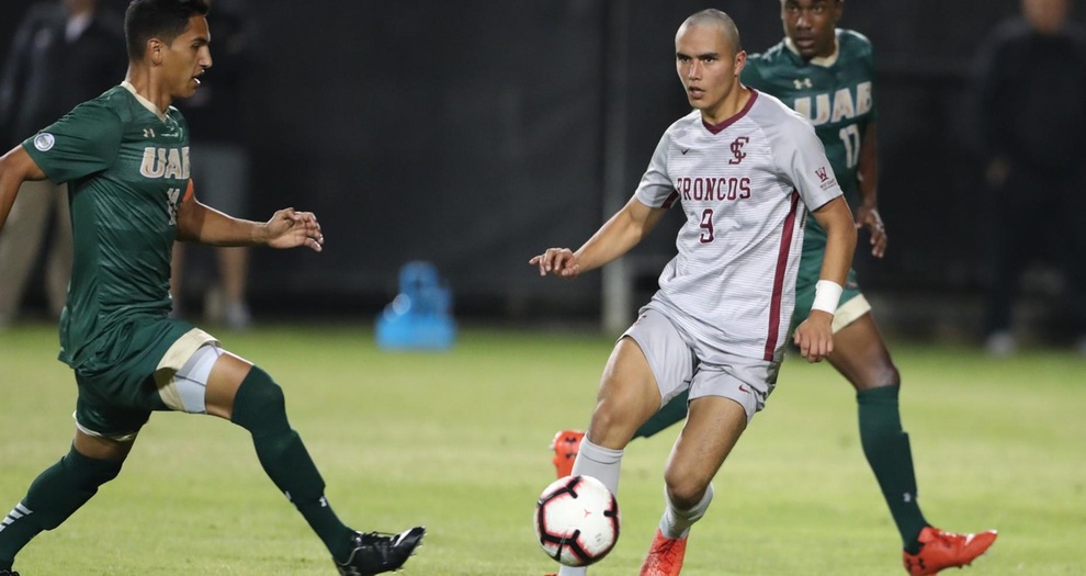 Men’s Soccer Falls, 2-1, to UAB in Double Overtime