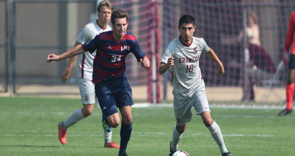 Men’s Soccer Drops Gut-Wrencher to LMU in Conference Opener