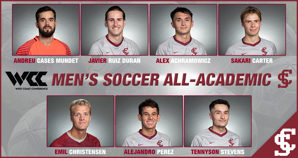 Seven Men’s Soccer Student-Athletes Earn WCC All-Academic Recognitions