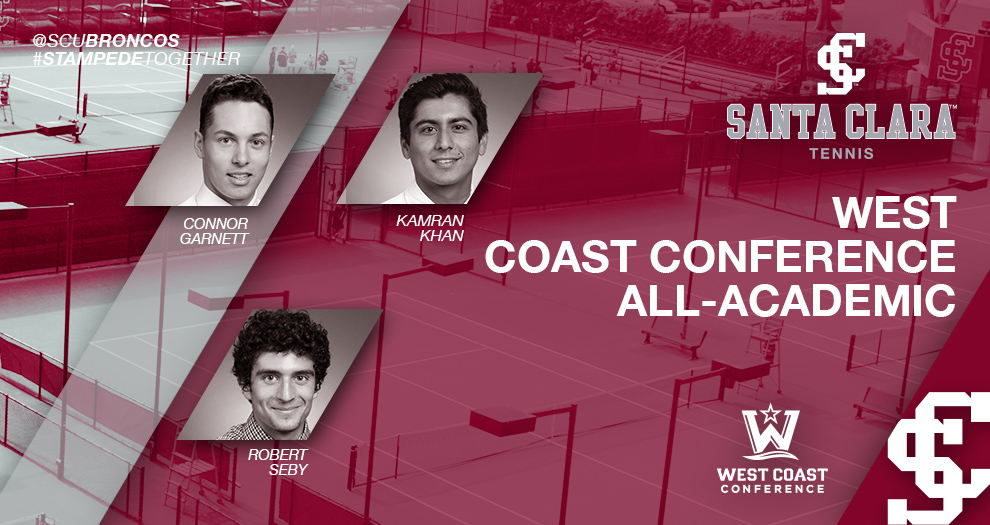 Three Men’s Tennis Student-Athletes Earn WCC All-Academic Accolades