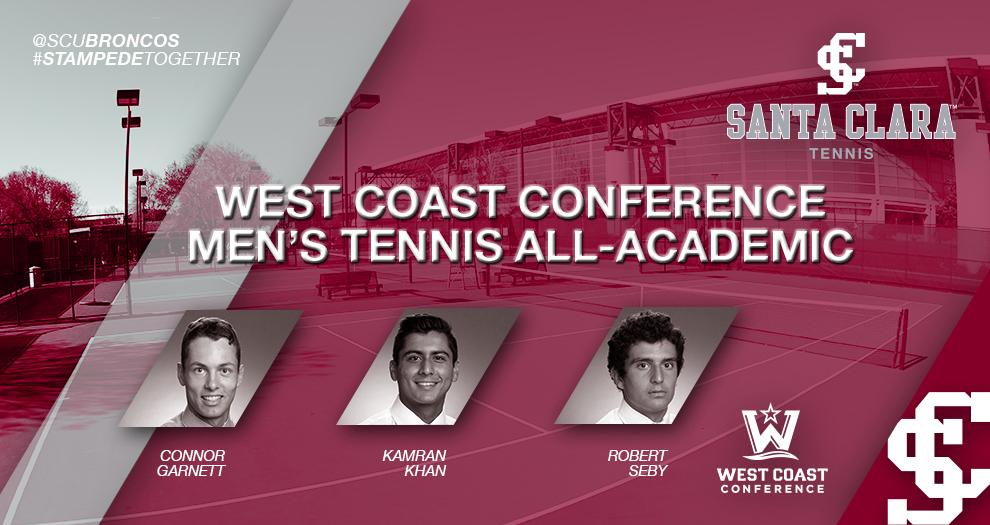 Three Men’s Tennis Players Garner Academic All-WCC Honors