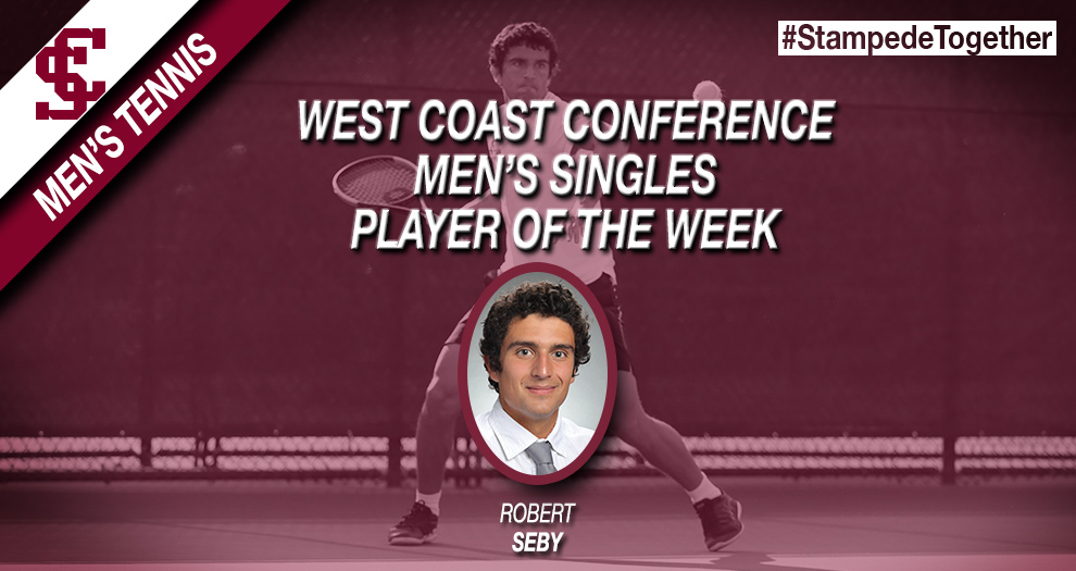 Seby Named WCC Men’s Singles Player of the Week