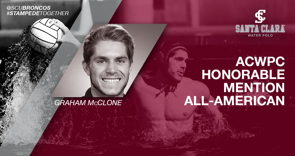 McClone of Men's Water Polo Earns All-America Recognition