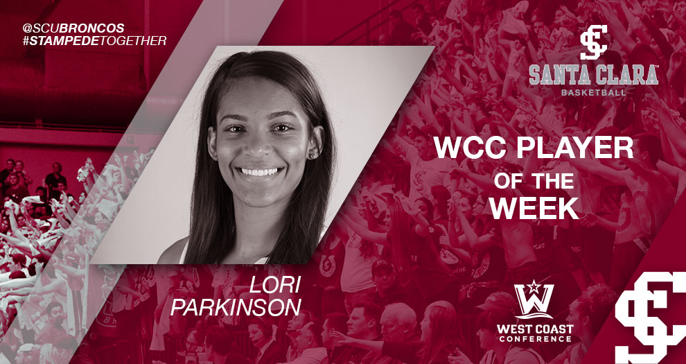 Parkinson Named West Coast Conference Player of the Week