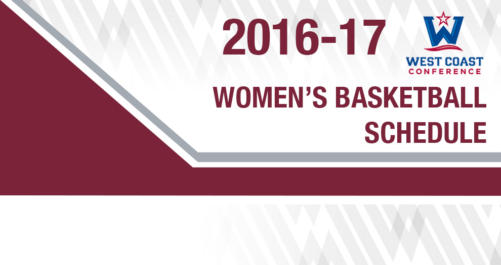 West Coast Conference Announces 2016-17 Women’s Basketball Schedule