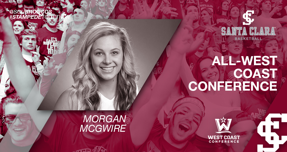 Morgan McGwire Named All-West Coast Conference