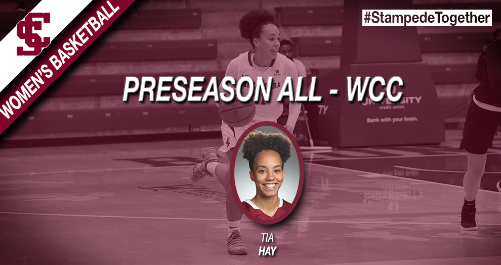 Tia Hay Named Women's Basketball Preseason All-WCC