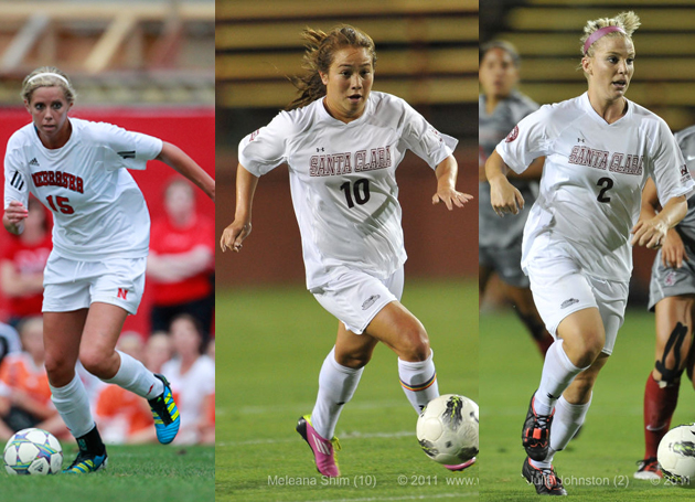 Three Women's Soccer Players Square Off at National Camp