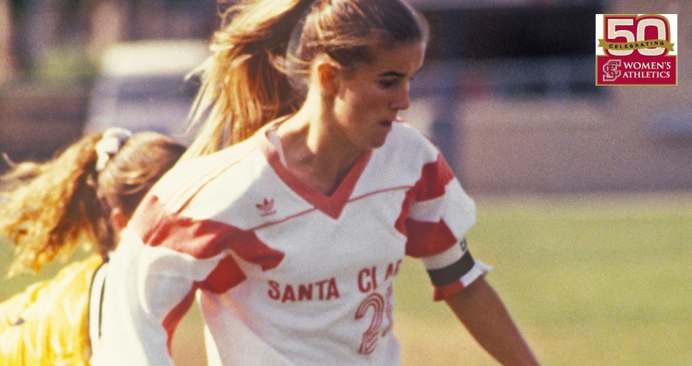 BACK IN MY DAY: Gold Medalist Brandi Chastain '91 Looks Back As Part of the 50th Anniversary of Women's Athletics