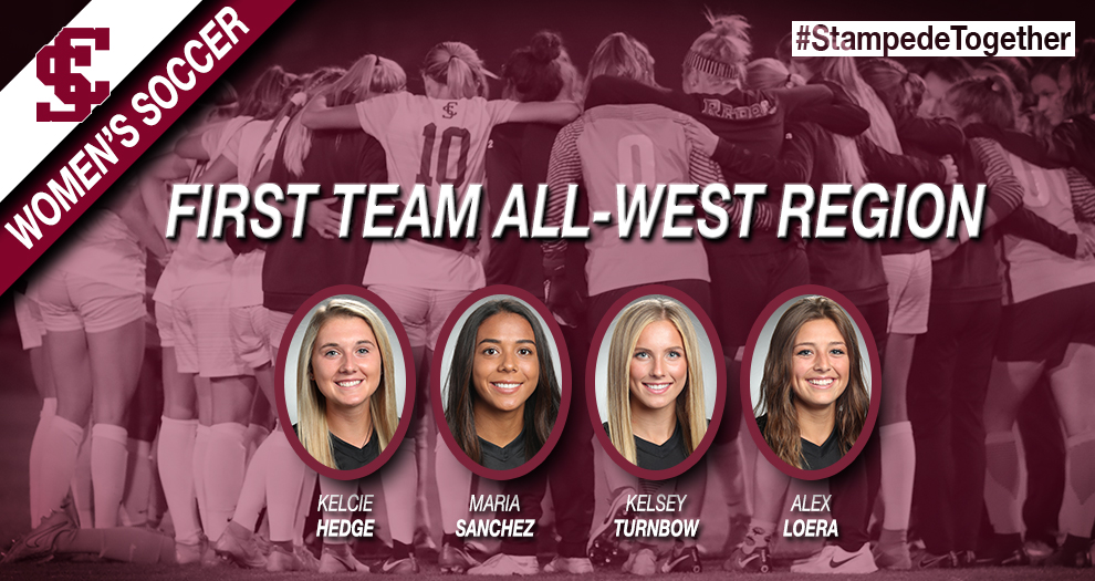 Four Women's Soccer Players Named First Team All-West Region