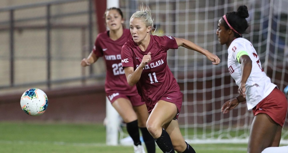 Women's Soccer Comes Back Twice But Falls to No. 3 Stanford 4-2