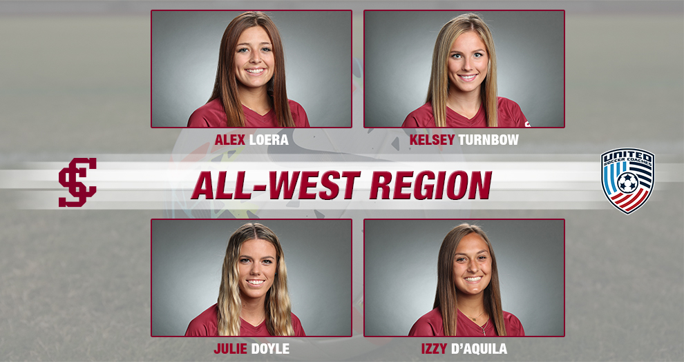 Four From Women's Soccer Named All-West Region