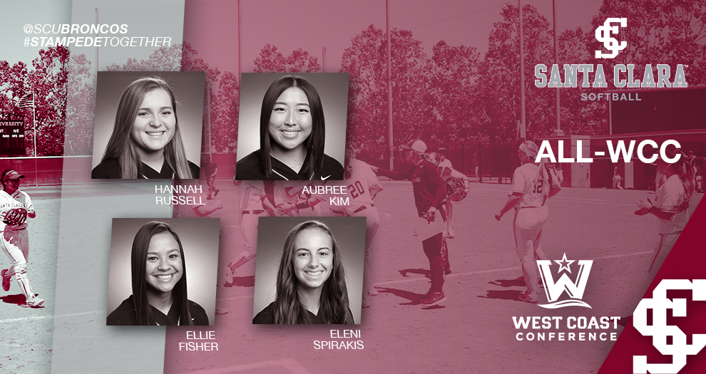 Four Softball Players Honored as All-WCC