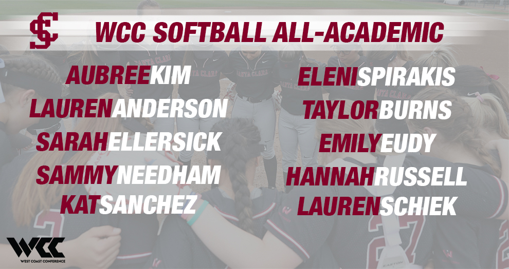 Softball Has 10 Honored on WCC All-Academic Lists