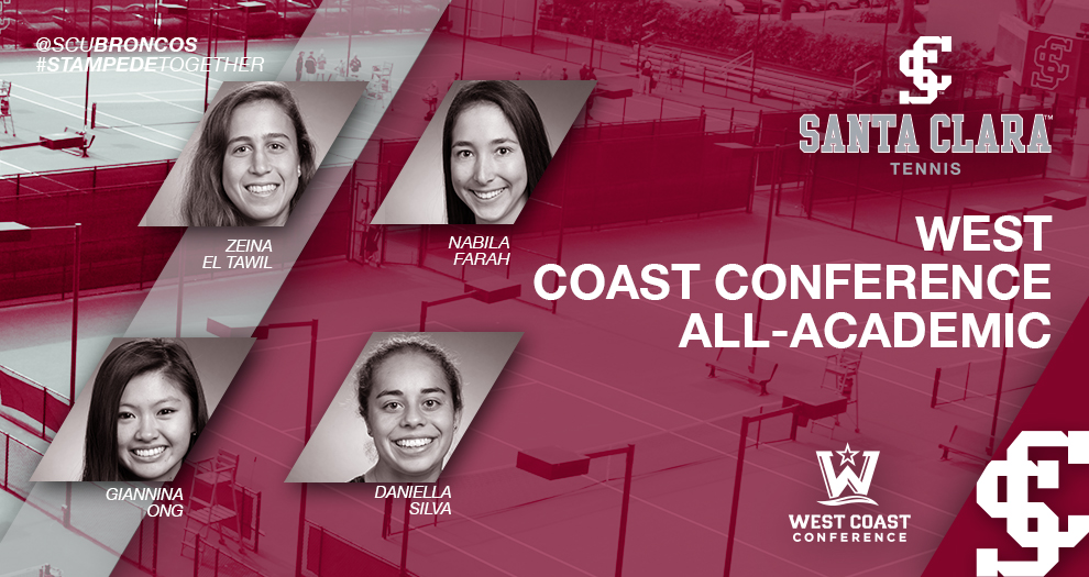 Four Women’s Tennis Student-Athletes Earn WCC All-Academic Honors