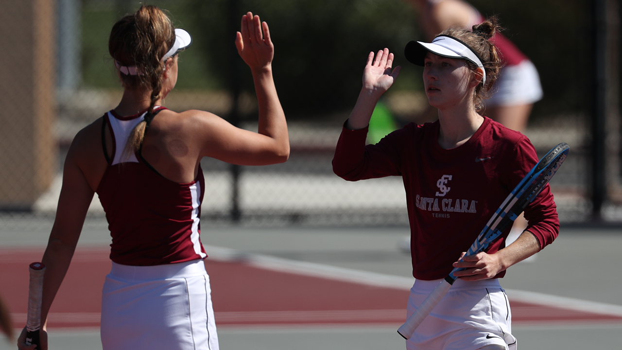 Solid Doubles Teams Play by Women's Tennis at SMC Invite