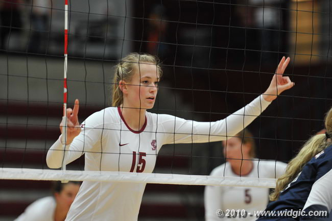 Volleyball Crushes Brown in Three; Three Broncos Hit .444 Or Better