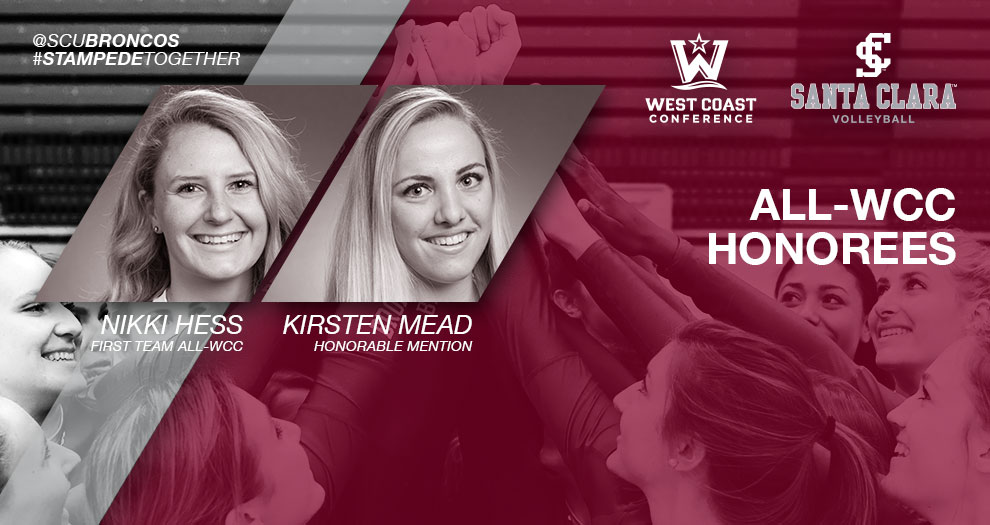 Hess Named First Team All-WCC for Third Time; Mead Named Honorable Mention