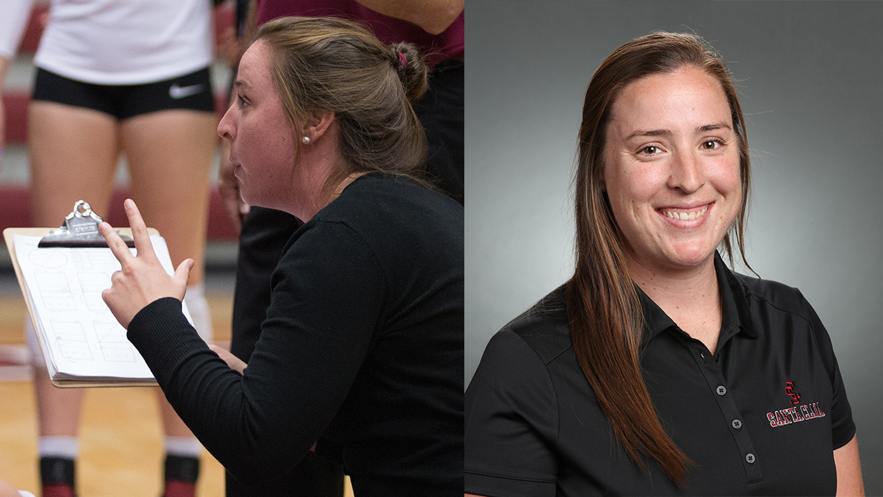 Emily Burke '11 helped Santa Clara volleyball reach the NCAA Tournament three times during her four years on the Bronco coaching staff.