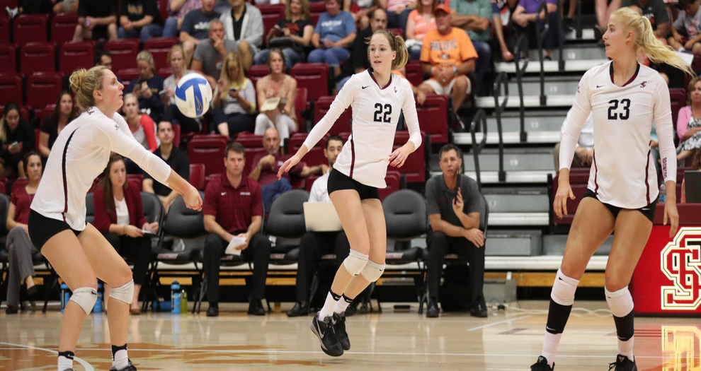 Volleyball Knocks Off Surging LMU, 3-1, on the Road