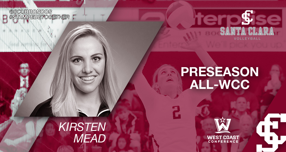 Volleyball's Mead Named Preseason All-WCC for Third Straight Year