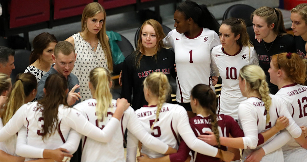 Santa Clara plays a match in Leavey Center for the fourth time in nine days on Saturday afternoon.