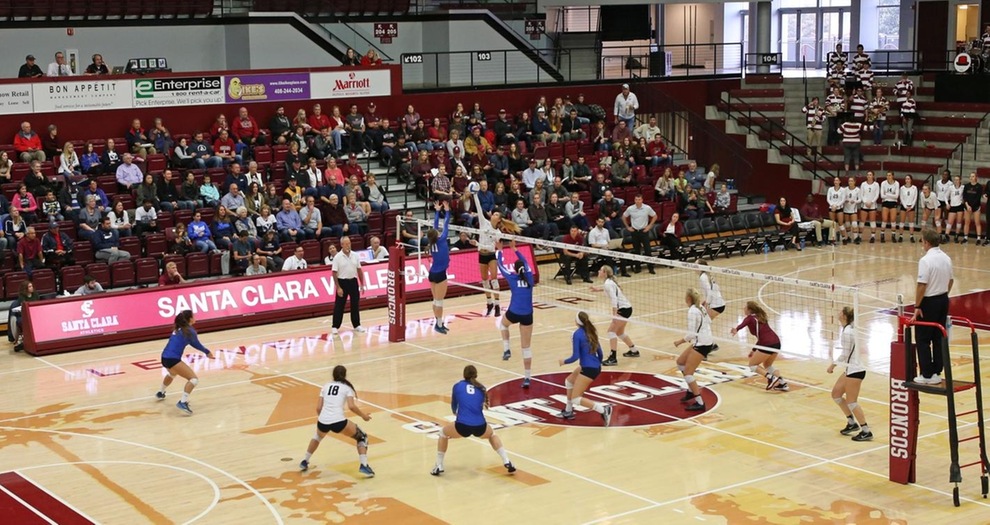 Campers have the opportunity to play on Santa Clara's home floor in Leavey Center.